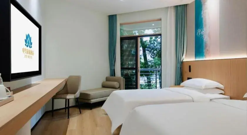 Bed in ZTE Hotel Shenzhen Bed in ZTE Hotel Shenzhen