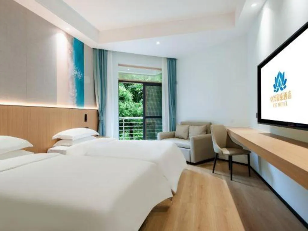 Bed in ZTE Hotel Shenzhen