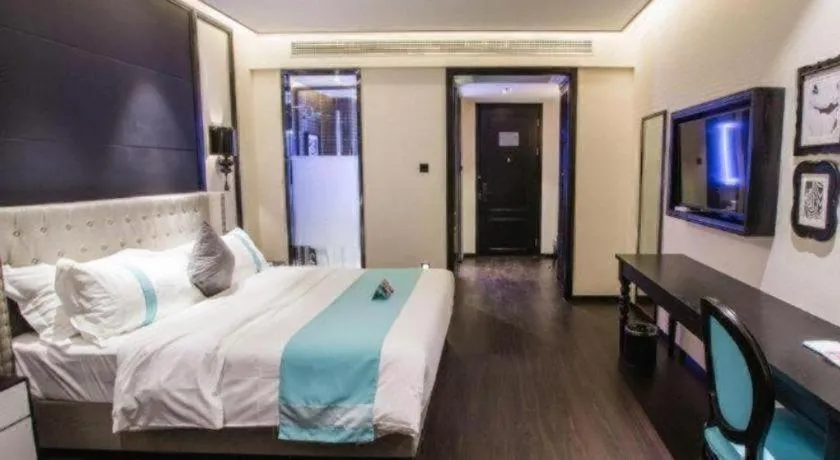 Bed in Xana Hotelle·Shanghai Expo Park Xizang Nan Road