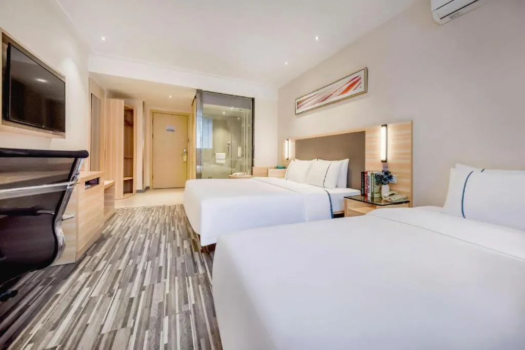 Bed in City Comfort Inn Chongqing Southwest University Beibei Metro Station