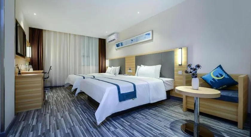 Bed in City Comfort Inn Chongqing Southwest University Beibei Metro Station