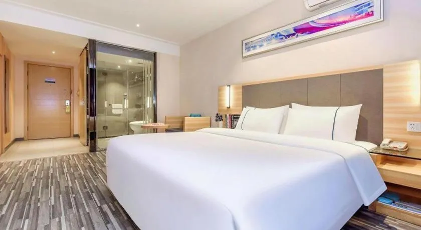 Bed in City Comfort Inn Chongqing Southwest University Beibei Metro Station