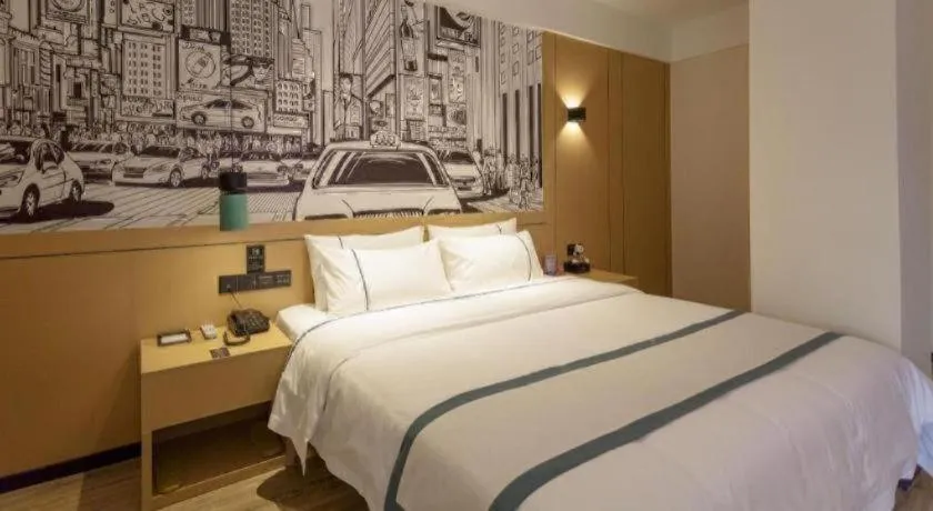 Bed in City Comfort Inn Baise Jinxiuguoji