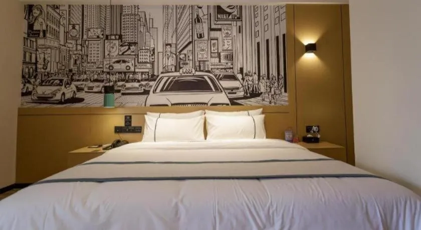Bed in City Comfort Inn Baise Jinxiuguoji