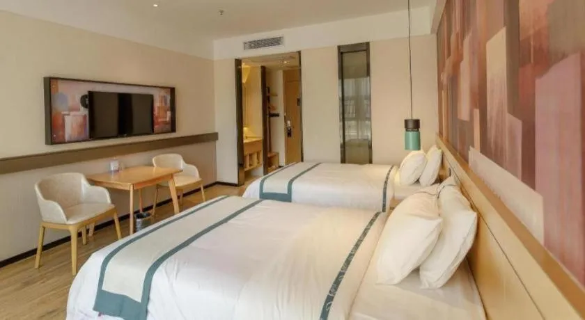 Bed in City Comfort Inn Baise Jinxiuguoji