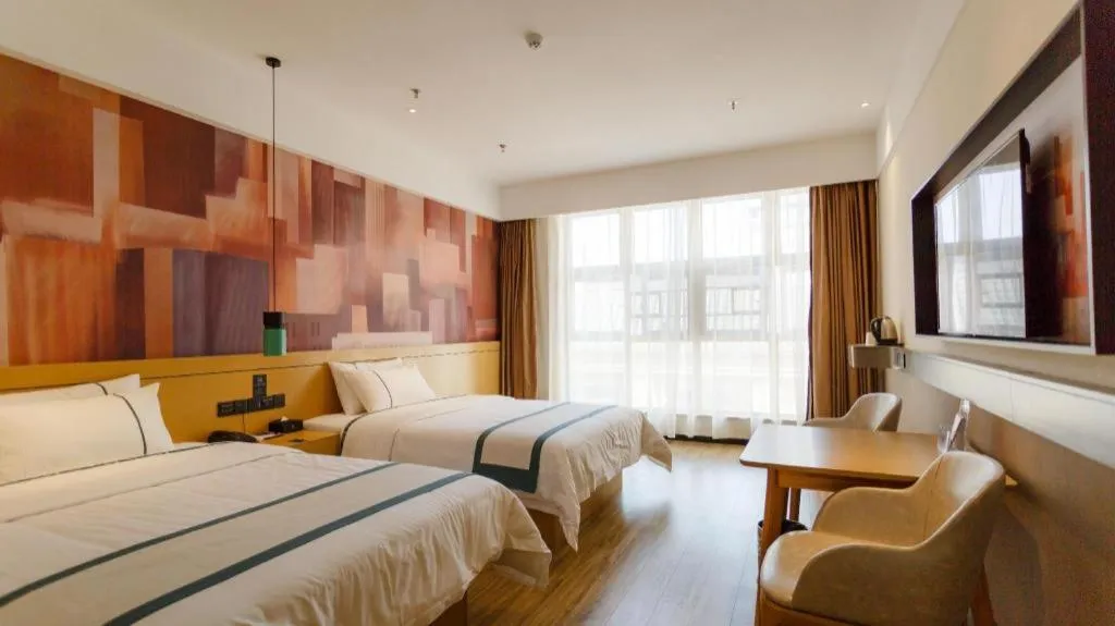 Bed in City Comfort Inn Baise Jinxiuguoji