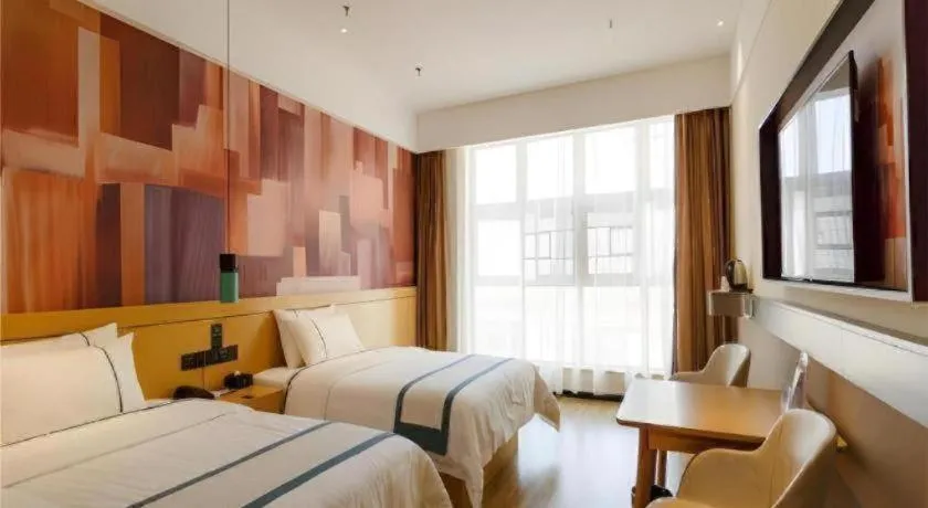 Bed in City Comfort Inn Baise Jinxiuguoji