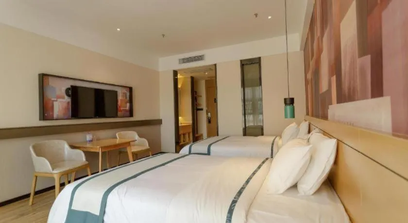 Bed in City Comfort Inn Baise Jinxiuguoji