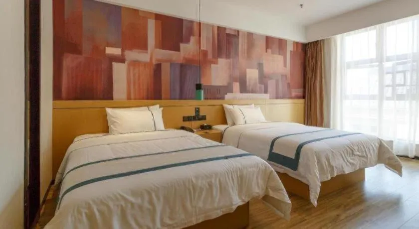 Bed in City Comfort Inn Baise Jinxiuguoji