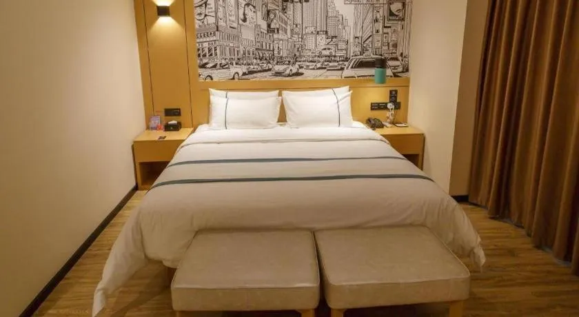 Bed in City Comfort Inn Baise Jinxiuguoji