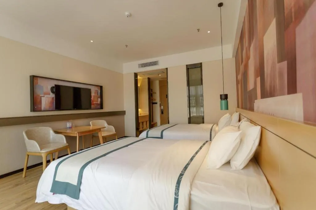 Bed in City Comfort Inn Baise Jinxiuguoji