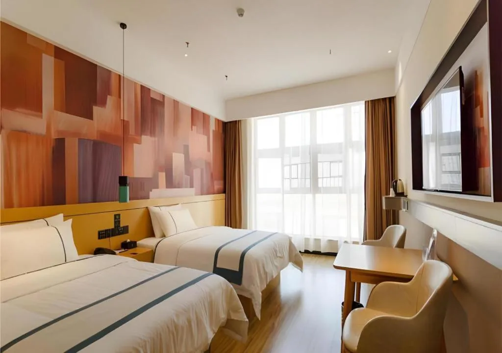 Bed in City Comfort Inn Baise Jinxiuguoji