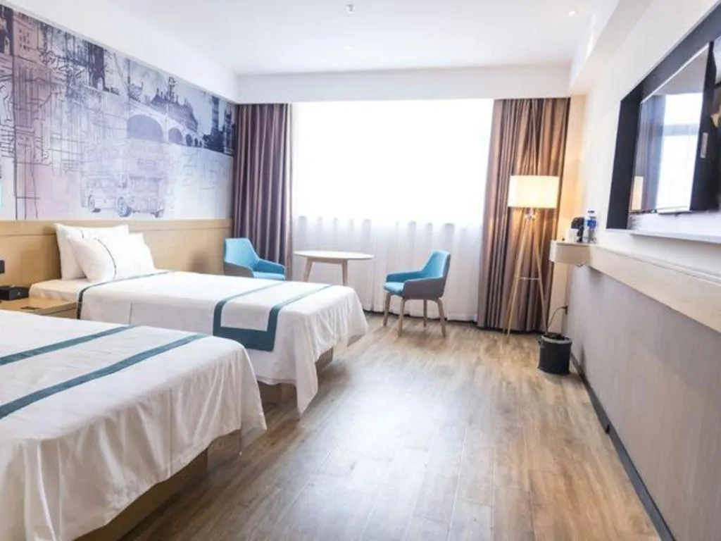 Bed in City Comfort Inn Jingzhou Gongan Chengshi Square