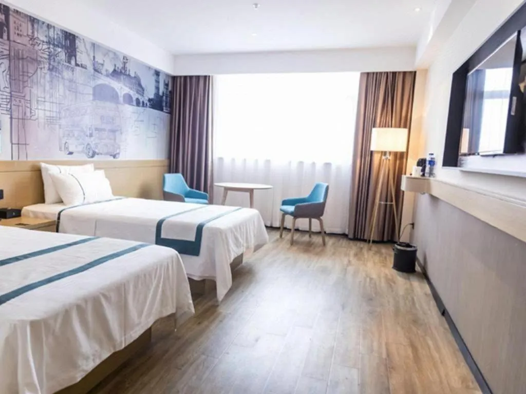 Bed in City Comfort Inn Jingzhou Gongan Chengshi Square