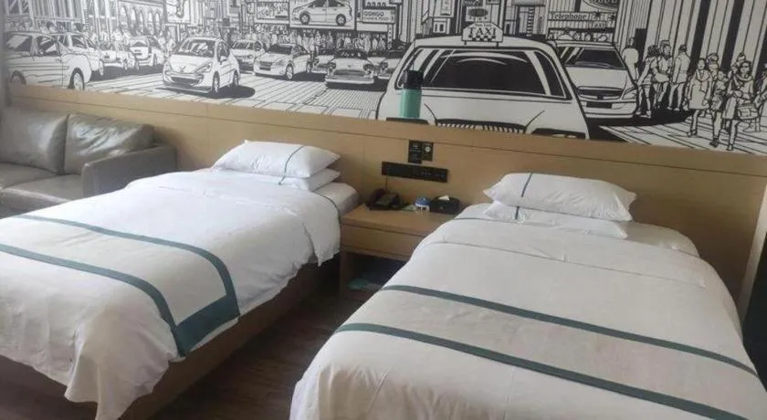 Bed in City Comfort Inn Jingzhou Gongan Chengshi Square