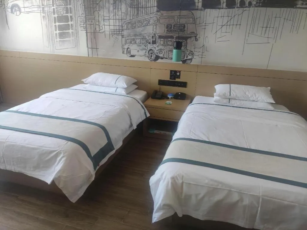 Bed in City Comfort Inn Jingzhou Gongan Chengshi Square