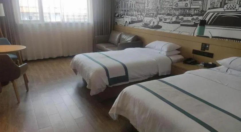 Bed in City Comfort Inn Jingzhou Gongan Chengshi Square