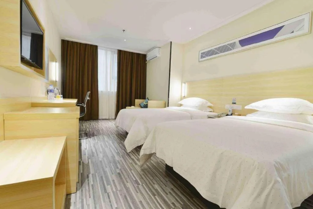 Bed in City Comfort Inn Foshan Nanhai Avenue Guicheng Metro Station