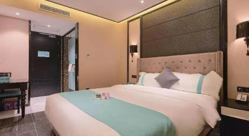 Bed in Xana Hotelle Beijing Fengtai Railway Station Tiantan Hospital Bed in Xana Hotelle Beijing Fengtai Railway Station Tiantan Hospital