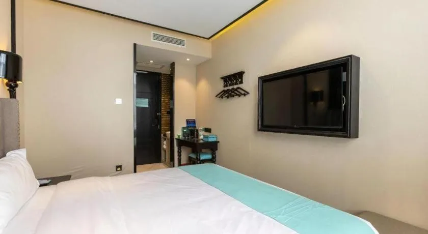 Bed in Xana Hotelle Beijing Fengtai Railway Station Tiantan Hospital