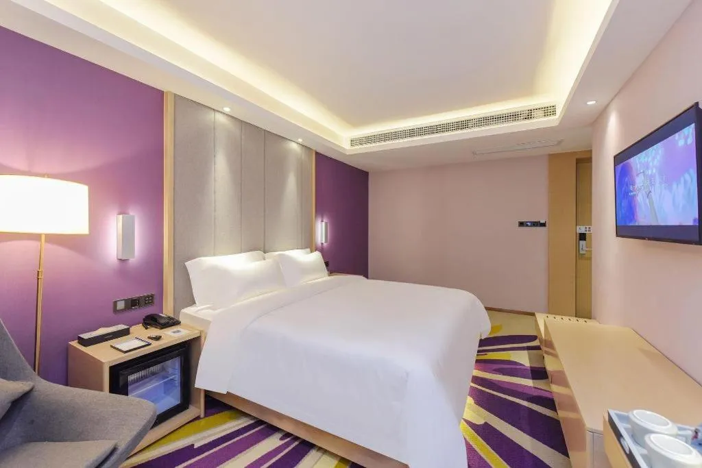 Bed in Lavande Hotel Chongqing Xinghui Liangjiang Happiness Plaza