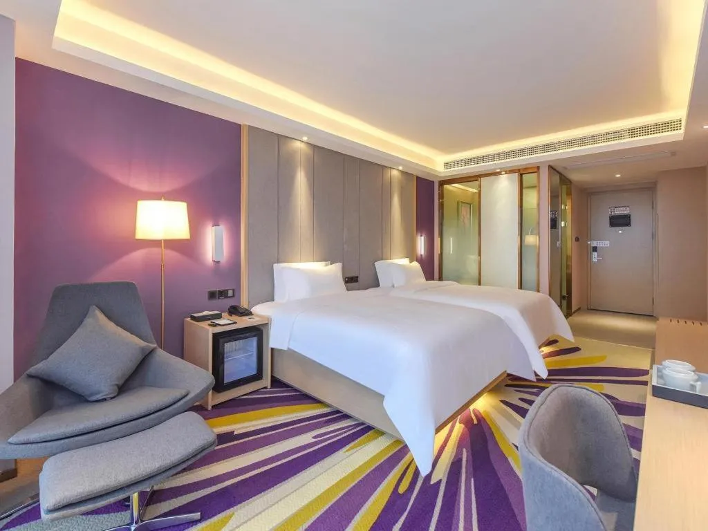 Bed in Lavande Hotel Chongqing Xinghui Liangjiang Happiness Plaza