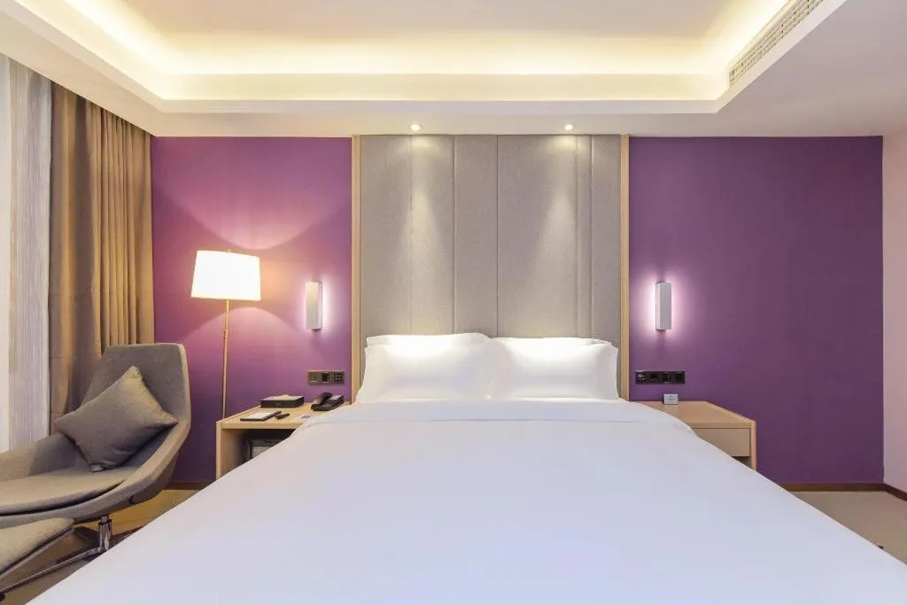 Bed in Lavande Hotel Chongqing Xinghui Liangjiang Happiness Plaza