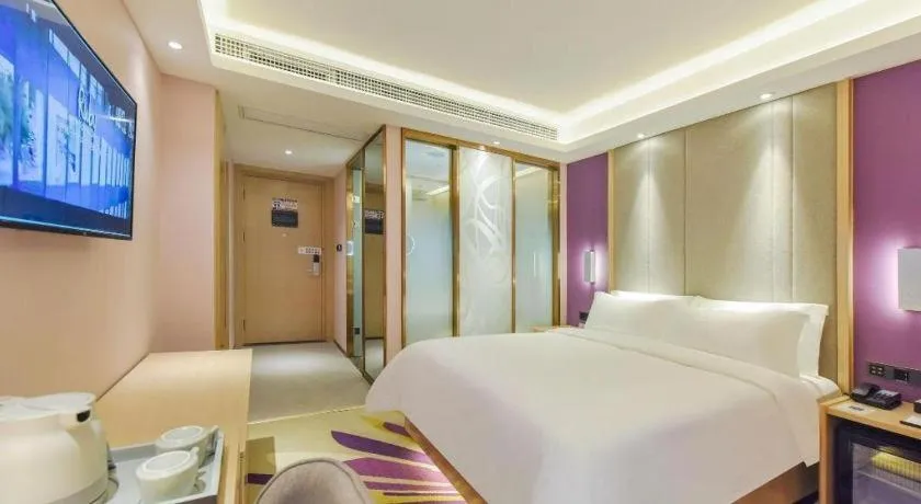 Bed in Lavande Hotel Chongqing Xinghui Liangjiang Happiness Plaza