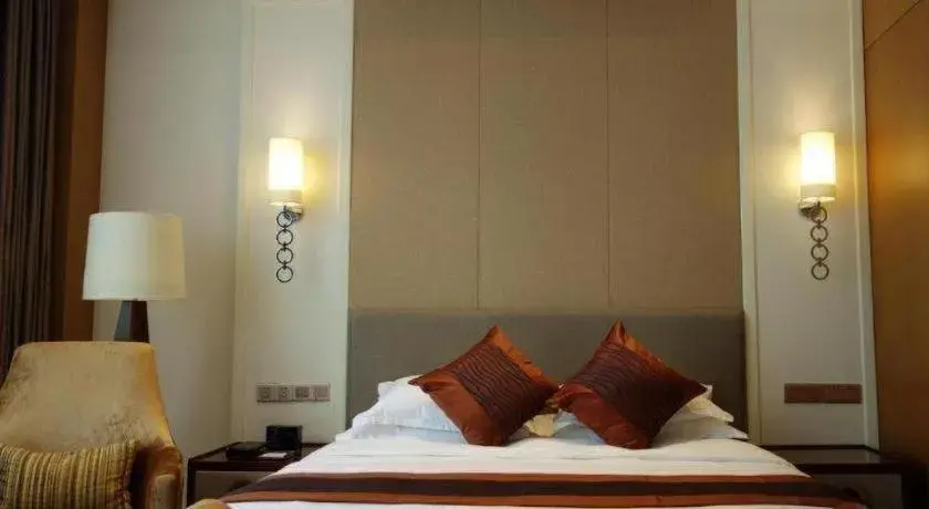 Bed in Shanghai Manhattan Hotel Minhang Bed in Shanghai Manhattan Hotel Minhang