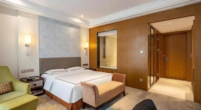 Bed in Shanghai Manhattan Hotel Minhang Bed in Shanghai Manhattan Hotel Minhang