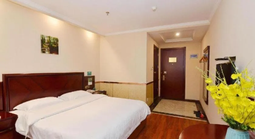 Bed in GreenTree Inn Hefei East Wangjiang Road CTCE Express Hotel