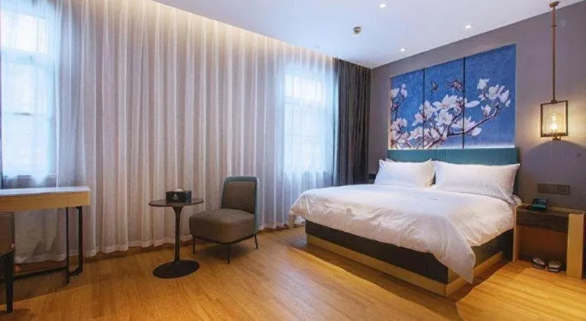 Bed in Jinjiang Inn Wuhan Linjiaohu Wanda Branch