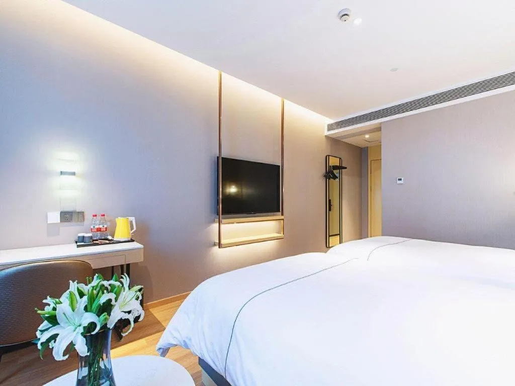 Bed in Jinjiang Inn Wuhan Linjiaohu Wanda Branch