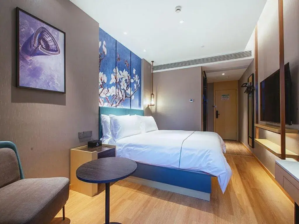 Bed in Jinjiang Inn Wuhan Linjiaohu Wanda Branch Bed in Jinjiang Inn Wuhan Linjiaohu Wanda Branch