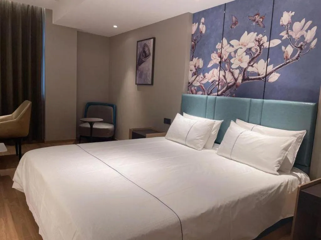 Bed in Jinjiang Inn Wuhan Linjiaohu Wanda Branch