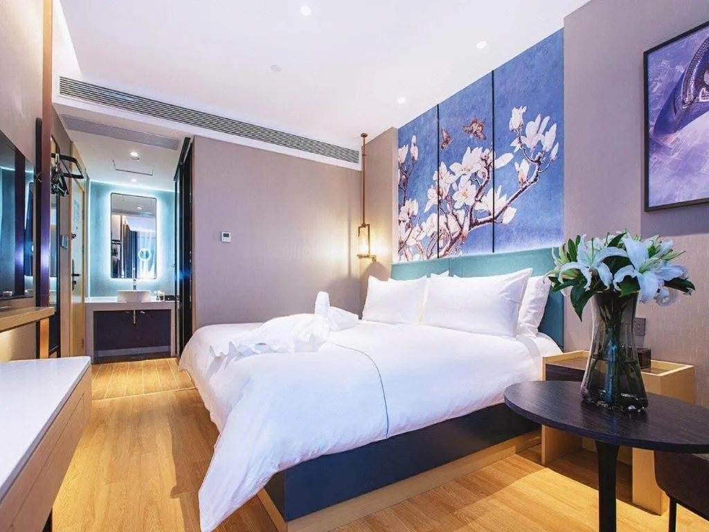 Bed in Jinjiang Inn Wuhan Linjiaohu Wanda Branch