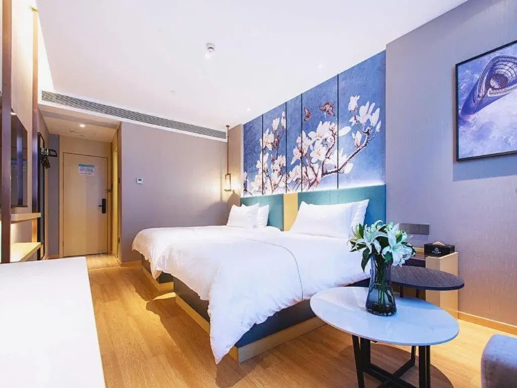 Bed in Jinjiang Inn Wuhan Linjiaohu Wanda Branch Bed in Jinjiang Inn Wuhan Linjiaohu Wanda Branch