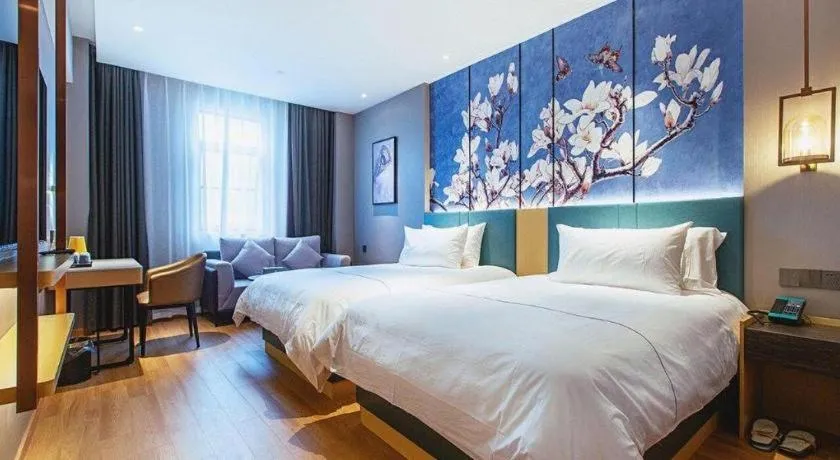 Bed in Jinjiang Inn Wuhan Linjiaohu Wanda Branch
