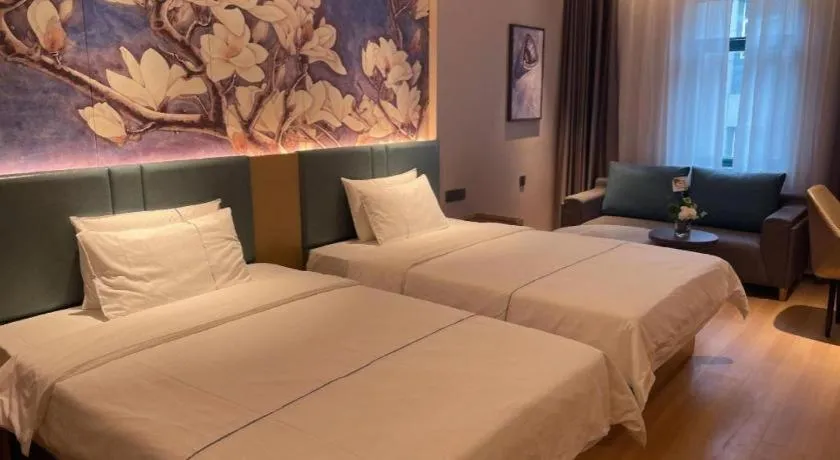 Bed in Jinjiang Inn Wuhan Linjiaohu Wanda Branch