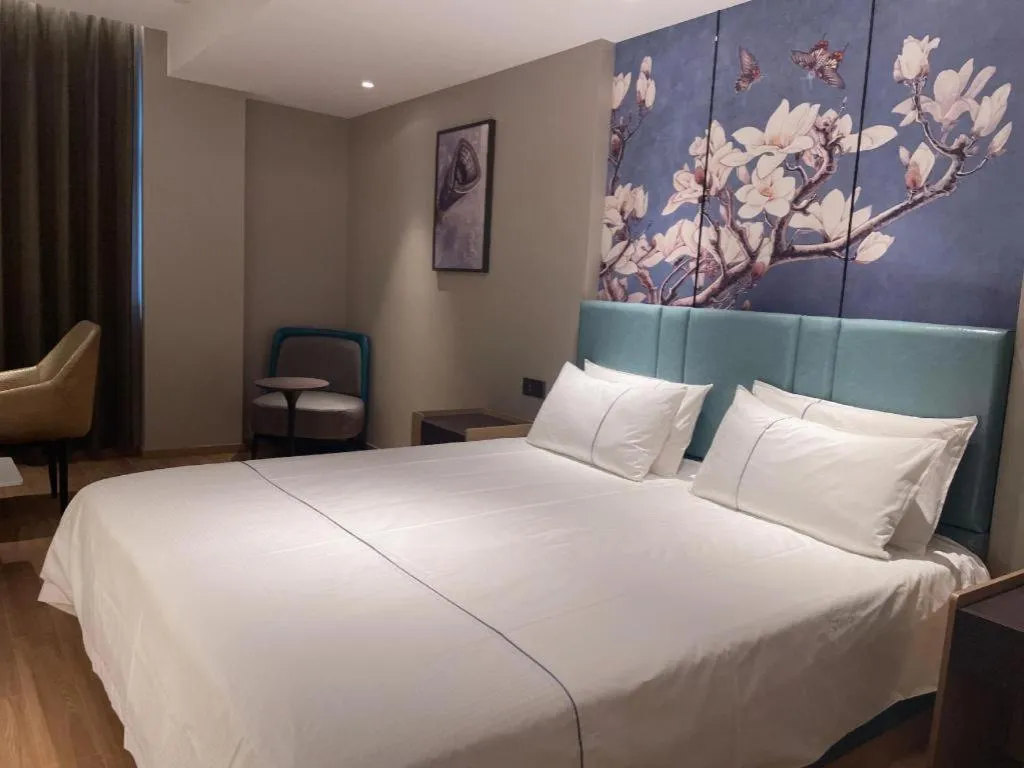 Bed in Jinjiang Inn Wuhan Linjiaohu Wanda Branch