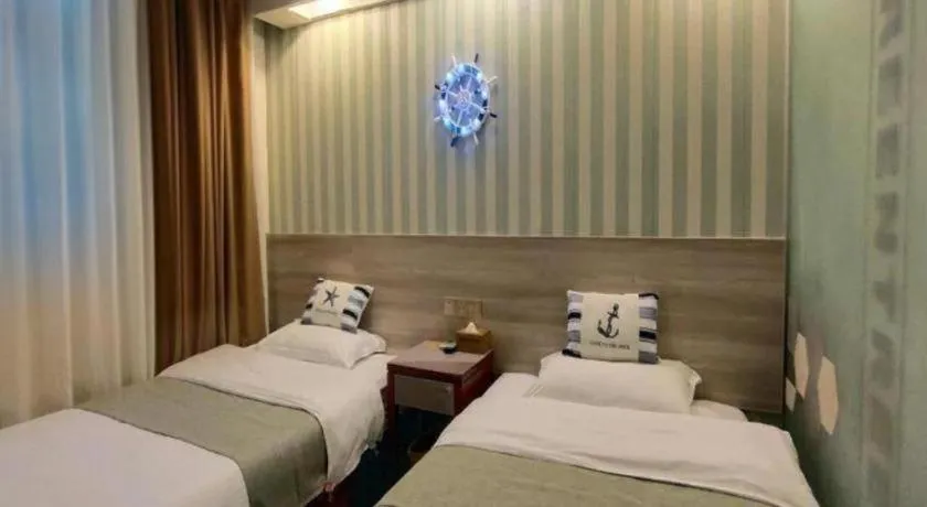 Bed in GreenTree Inn Zhenjiang Center Street No.1 Peoples Hospital Express Hotel