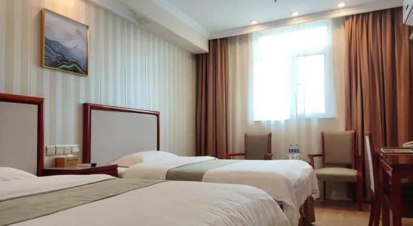 Bed in GreenTree Inn Zhenjiang Center Street No.1 Peoples Hospital Express Hotel
