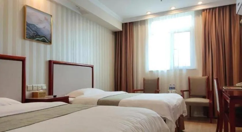 Bed in GreenTree Inn Zhenjiang Center Street No.1 Peoples Hospital Express Hotel