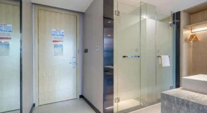 Bed in Echarm Hotel Baise Sports Center Dream Island Plaza