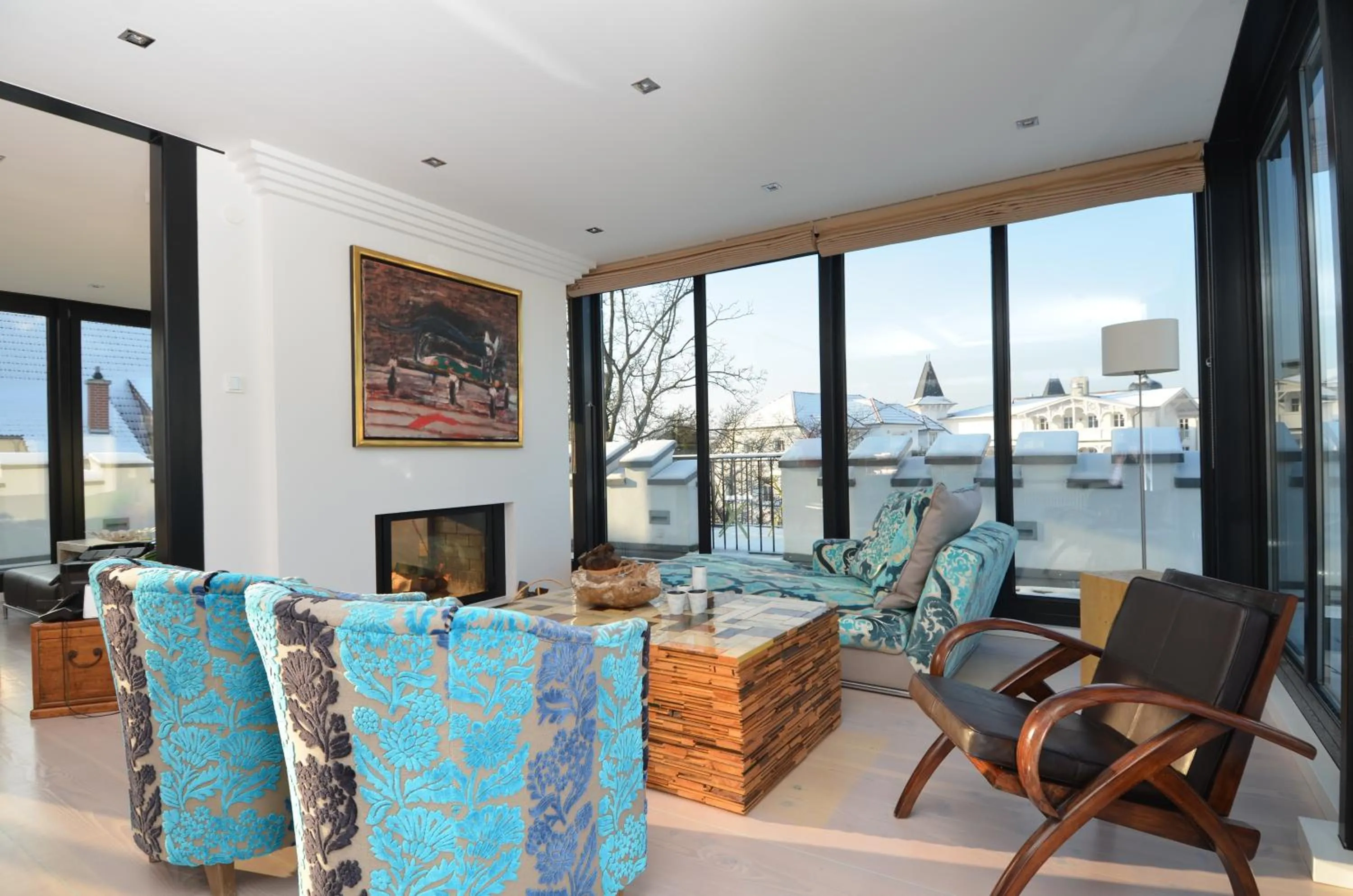 Living room in Villa Tusculum in Binz