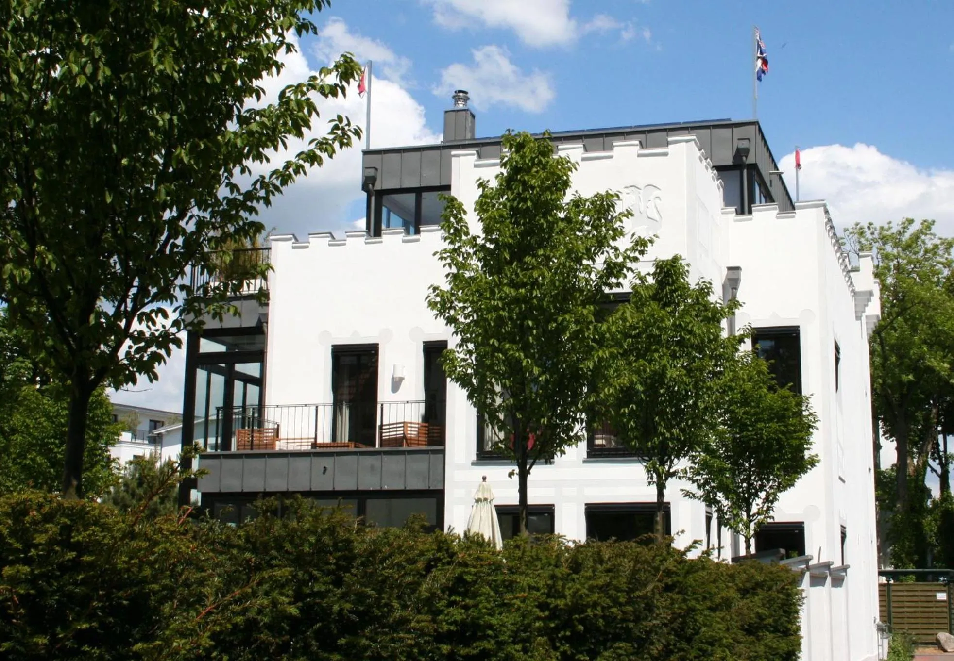 Facade/entrance in Villa Tusculum in Binz