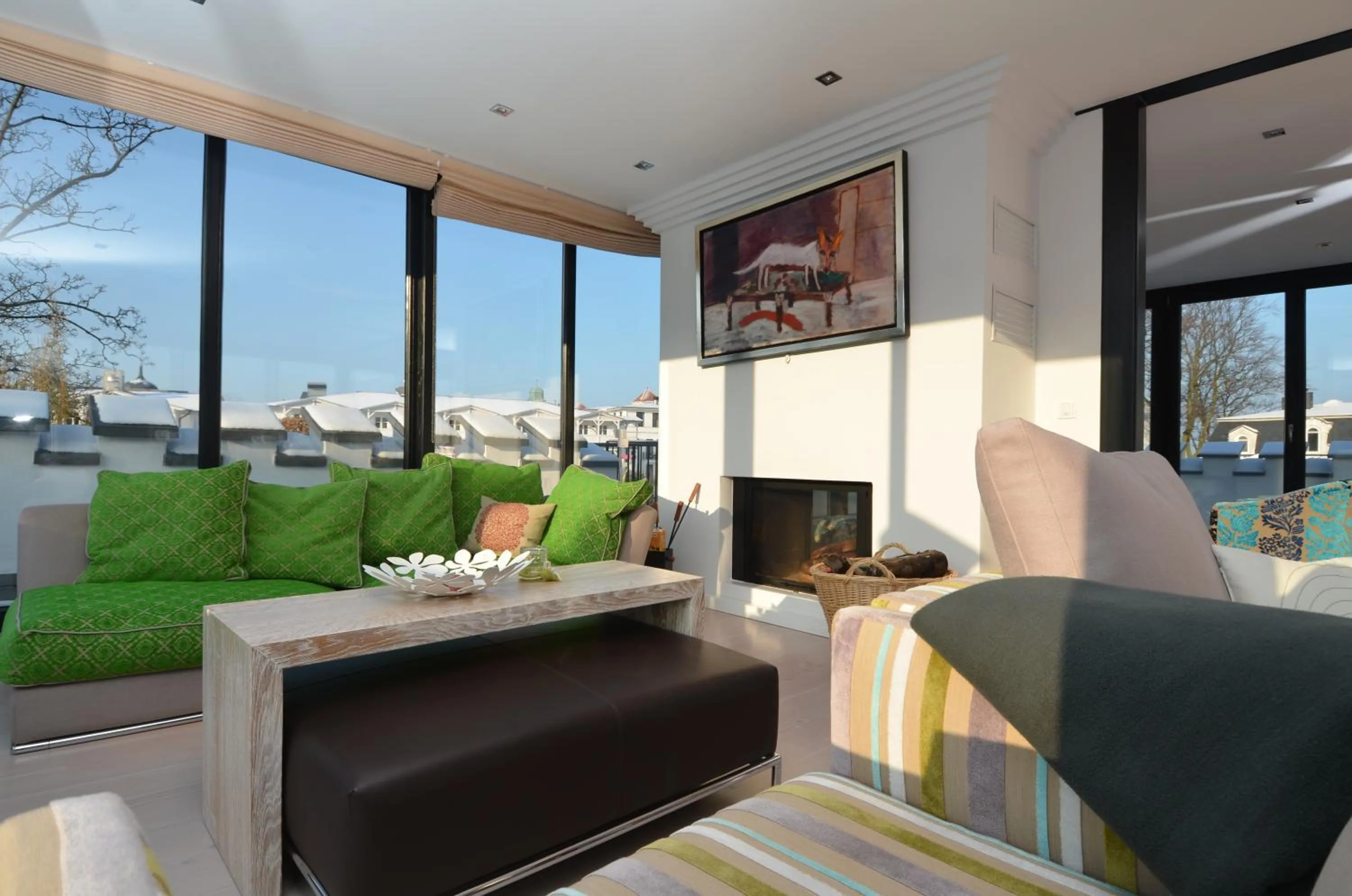 Living room in Villa Tusculum in Binz