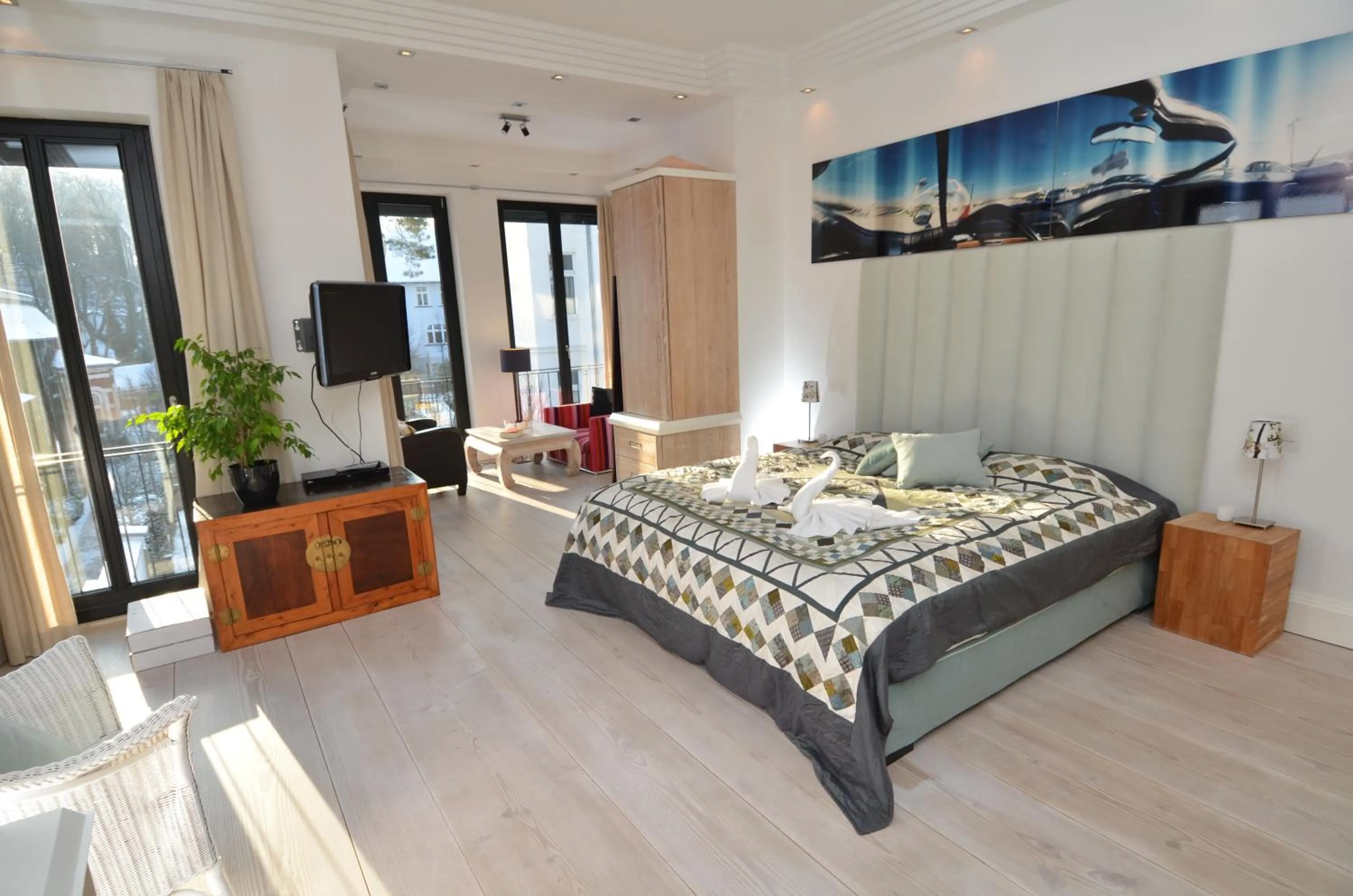 Photo of the whole room, Bed in Villa Tusculum in Binz