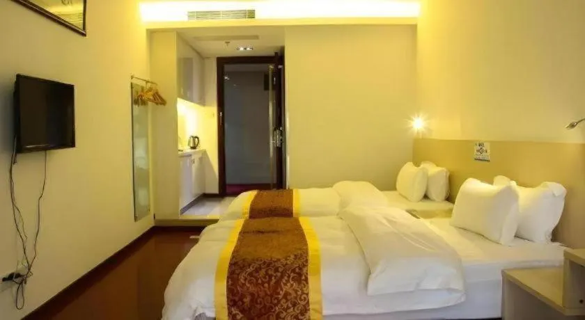Bed in Guangzhou Hailian Hotel - Haizhu District Binjiang East Road Metro Station