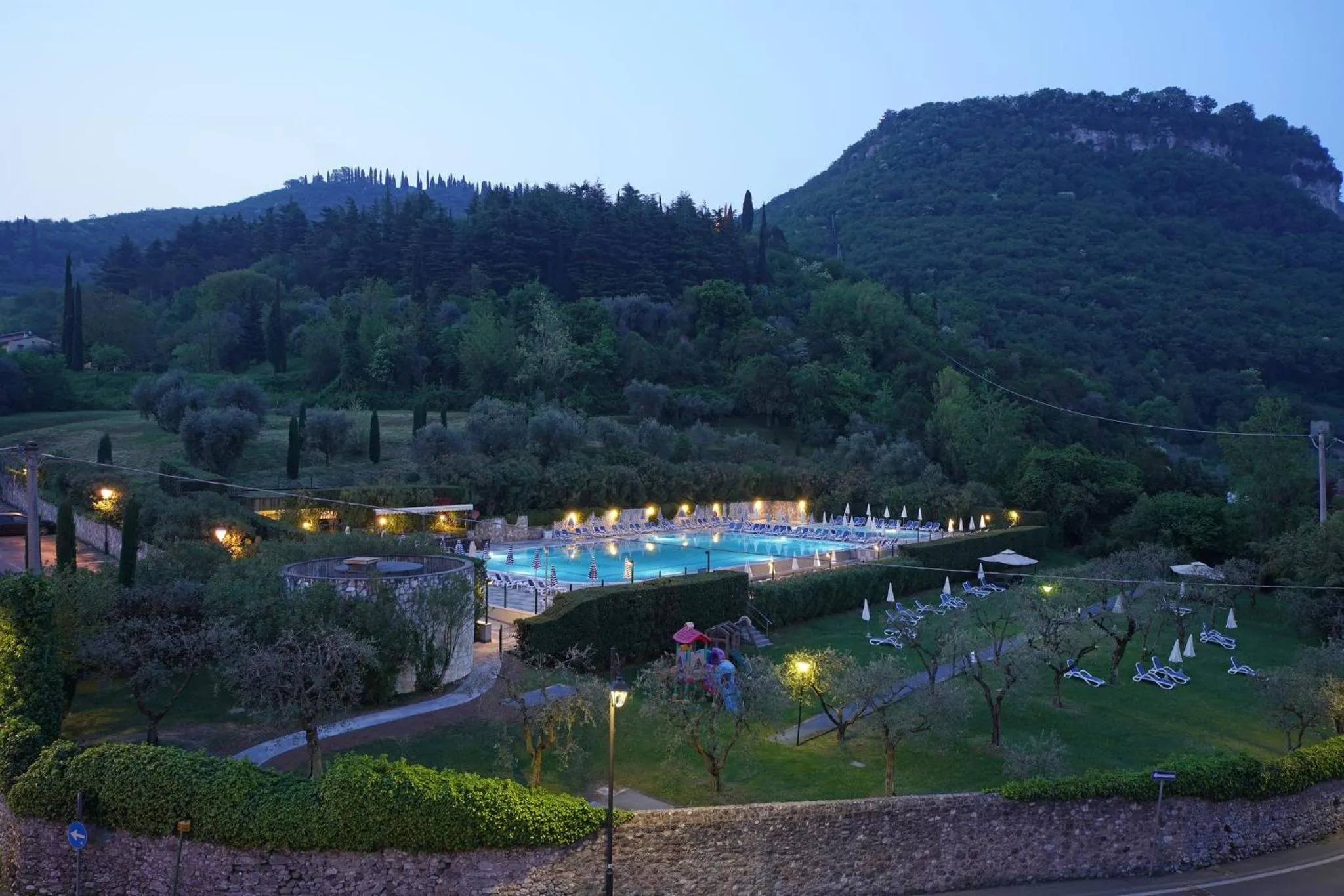Pool view in Hotel La Perla - Bike Hotel